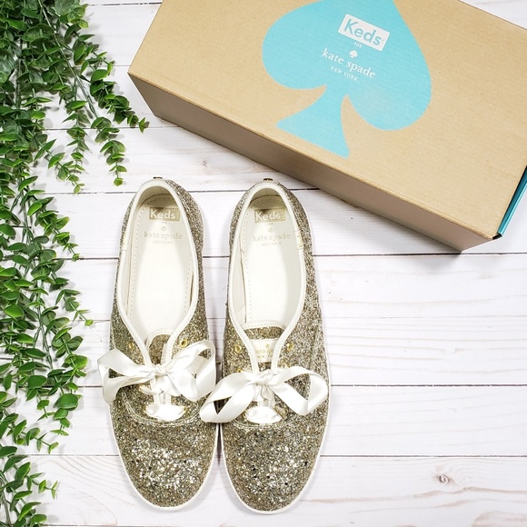 kate spade Shoes - Keds X Kate Spade Platinum Glitter Sneakers